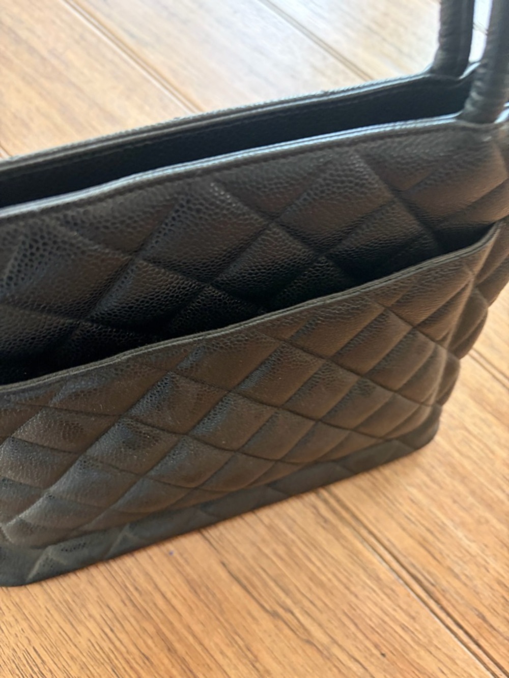CHANEL Black Quilted CC Top-Handle Tote - Picture 2 of 10